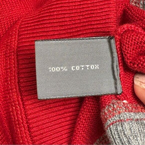 Talbots Men's Red Crew Neck Cotton Sweater Size Large - Picture 7 of 8